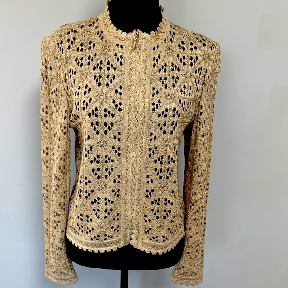 Elegant Cream Lace Jacket